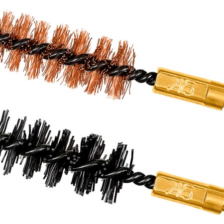 Otis FG345NB Bore Brush Set 44 Mag/458/45/460/450/454 Cal 8-32" Thread 2" Long Bronze/Nylon Bristles 2 Per Pkg