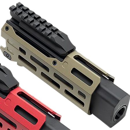 Strike Industries CEVOHG6FDE Strike 6" M-Lok Flat Dark Earth Aluminum with Faux Suppressor for CZ Scorpion EVO (7.72" Barrel Length)