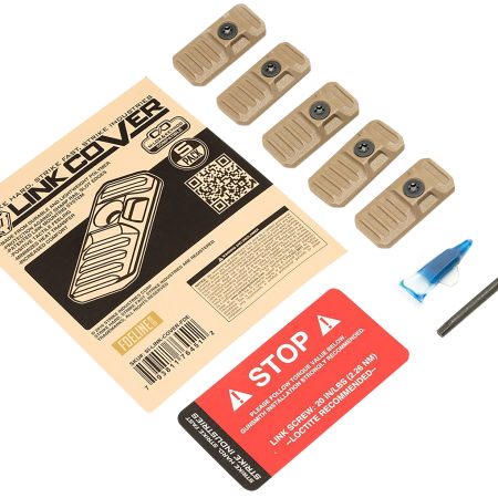 Strike Industries LINK-COVER-FDE LINK Cover Flat Dark Earth Polymer for M-lok & Keymod Rails 5 Pack