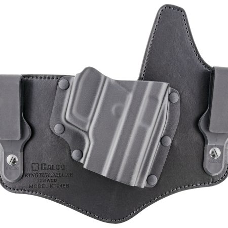 Galco KT248B KingTuk Deluxe IWB Black Kydex/Leather UniClip Fits Sig P220 Fits Sig P226 Right Hand