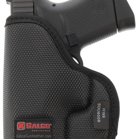 Galco SOU652B StukOn-U  Black Gripper Shell Compatible w/ Glock 33/S&W M&P Shield/Taurus G2C Pocket Mount Ambidextrous