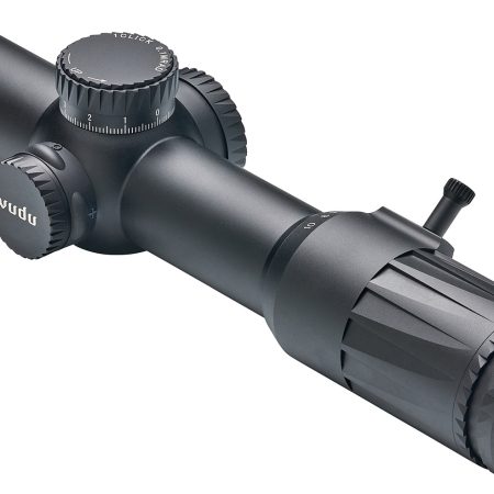 Eotech VDU110FFSR5 Vudu Black Hardcoat Anodized 1-10x 28mm 34mm Tube Illuminated Red SR5 MRAD Reticle Features Throw Lever