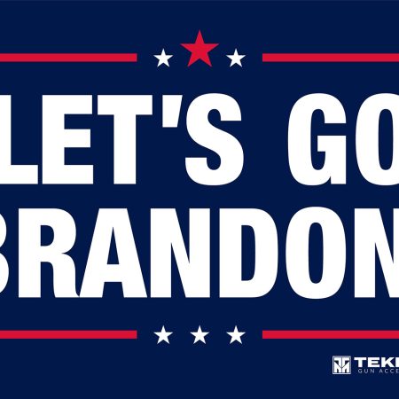 TekMat TEKR17BRANDON  Cleaning Mat Red/White/Blue Rubber 11"x17" "Lets Go Brandon"