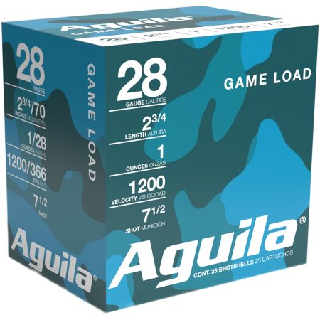 Aguila 1CHB2837 Game Load  28Gauge 2.75" 1oz 7.5Shot 25 Per Box/20 Case
