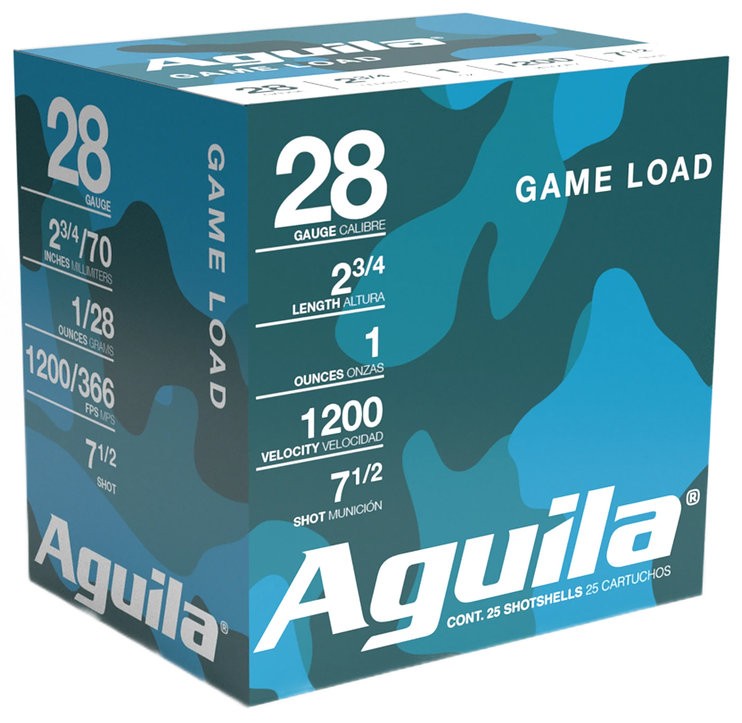 Aguila 1CHB2837 Game Load 28Gauge 2.75" 1oz 7.5Shot 25 Per Box/20 Case