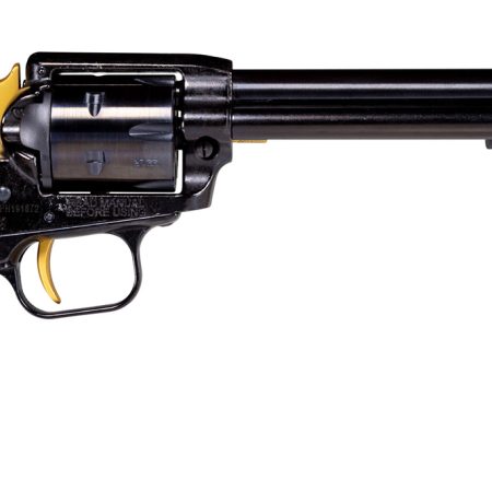 Heritage Mfg RR22B6-GLD Rough Rider  22 LR 6 Shot 6.50" Black Oxide Alloy Steel Barrel, Black w/Gold Accents Steel Frame, Black Oxide Cylinder, Black Laminate Wood Grip, Manual Safety, Exposed Hammer
