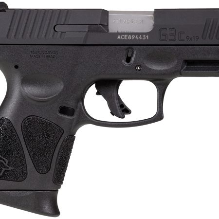 Taurus 1G3CSR9031 G3C Compact Frame 9mm Luger 12+1 3.26" Matte Stainless Steel Barrel, Matte Black Tenifer Serrated Steel Slide, Black Polymer Frame w/Picatinny Rail, Black Polymer Grip, Right Hand