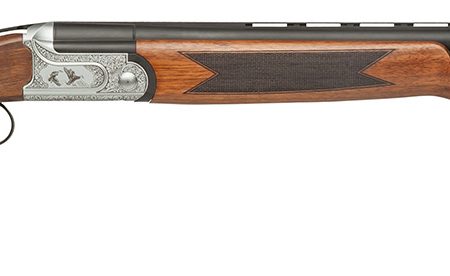Dickinson LLC GW12W26P Green Wing  12 Gauge 2rd 3" 26" Matte Black Vent Rib Barrel, Engraved Steel Receiver w/Satin Silver Metal Finish, Bead Front Sight, Wood Stock & Ejector
