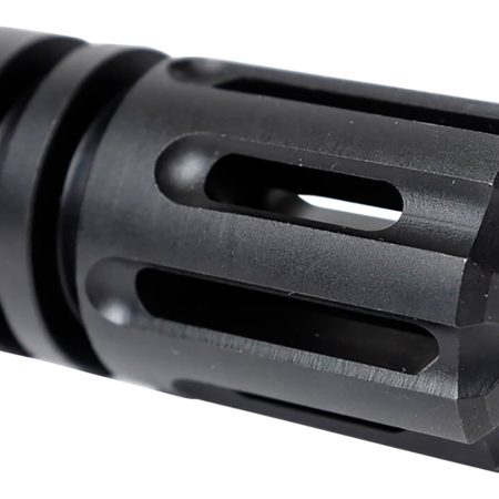 Angstadt Arms AAF09HHB28 Flash Hider  Black Hardcoat Anodized Steel with 1/2"-28 tpi Threads 1.75" OAL for 9mm Luger