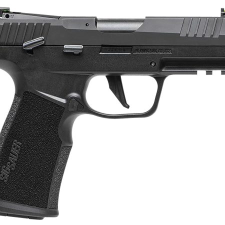 Sig Sauer 322CBAS P322  Compact 22 LR 20+1 4" Black Steel Threaded Barrel, Black Hard Coat Anodized Optic Ready/Serrated Slide, Black SS/Polymer Frame w/Picatinny Rail & Black Polymer Grips
