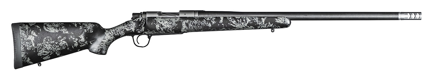 Christensen Arms 8010614700 Ridgeline FFT Full Size 270 Win 4+1, 20" Stainless Steel Threaded Barrel, Stainless Aluminum Receiver, Black w/Gray Accents Fixed Sporter w/Flash Forged Technology Stock