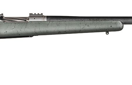 Christensen Arms 8010800202 Summit TI Full Size 300 PRC 3+1, 26" Natural Titanium Steel Threaded Barrel, Natural Titanium Aluminum Receiver, Green w/Black Webbing Fixed Sporter Stock