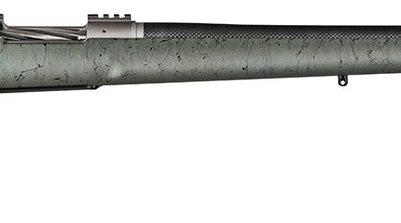 Christensen Arms CA10269315322 Summit TI  Full Size 7mm Rem Mag 3+1, 26" Natural Titanium Steel Threaded Barrel, Natural Titanium Aluminum Receiver, Green w/Black Webbing Fixed Thumbhole Stock