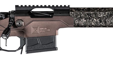 Christensen Arms 8010300800 Modern Precision  308 Win 16" Threaded Carbon Fiber Barrel 5+1, Black Nitride Finish, Desert Brown Anodized Folding Stock, Polymer Grip