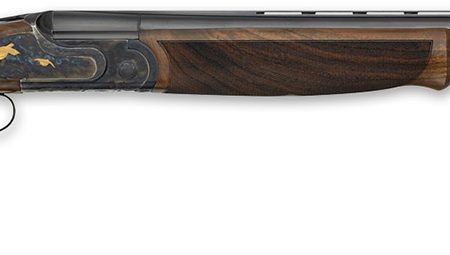 F.A.I.R. FRJBPRTG2828 Jubilee Prestige Tartargua Gold Full Size 28 Gauge Break Open 2.75" 2rd 28" Blued Over/Under Barrel, Gold Engraving Aluminum Receiver, Fixed Walnut Stock, Ambidextrous
