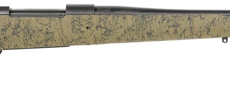 Howa HHS43333 M1500 HS Precision 300 Win Mag 3+1 24" Blued Threaded Barrel/Rec, Green with Black Webbed HS Precision Stock