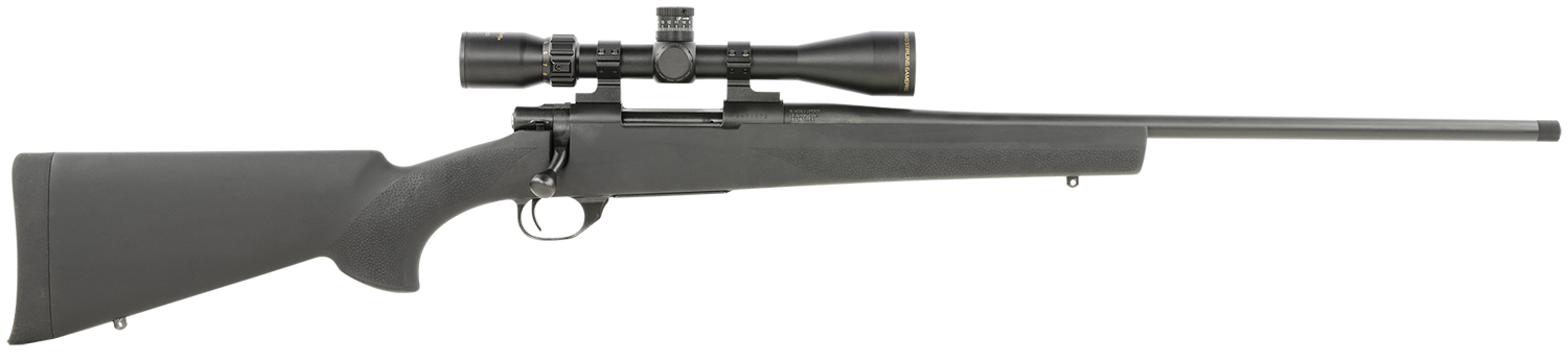 Howa HGP265B M1500 Gamepro Gen2 6.5 Creedmoor 5+1 22" Threaded Barrel, Blued Metal Finish, Black Fixed Hogue Pillar-Bedded Overmolded Stock, Includes 4-12x40mm Scope