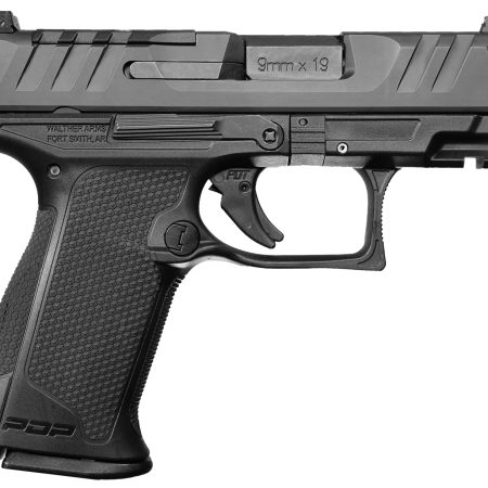 Walther Arms 2849313 PDP F-Series 9mm Luger 15+1 3.50" Black Steel Barrel, Black Optic Ready/Serrated Slide, Black Polymer Frame w/Picatinny Rail, Black Performance Duty Texture Grips, Ambidextrous