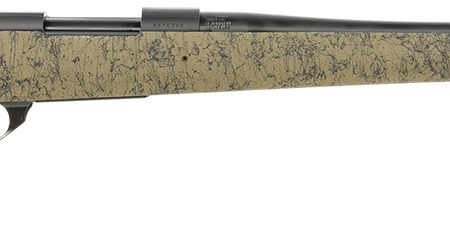 Howa HHS43163 M1500 HS Precision 308 Win 5+1 22" Threaded Barrel, Black Metal Finish, Green with Black Webbing Fixed HS Precision Stock