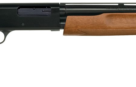 Mossberg 57110 505 Bantam Youth 20 Gauge Pump 3" 4+1 20" Blued Vent Rib Barrel, Blued Steel Receiver, Fixed Hardwood Stock, Right Hand, Accu-Set Choke