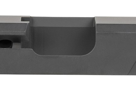 TacFire  Replacement Slide  40 S&W Graphite Black Cerakote Stainless Steel with Optics Cut & Slide Ports for Glock 22 Gen3