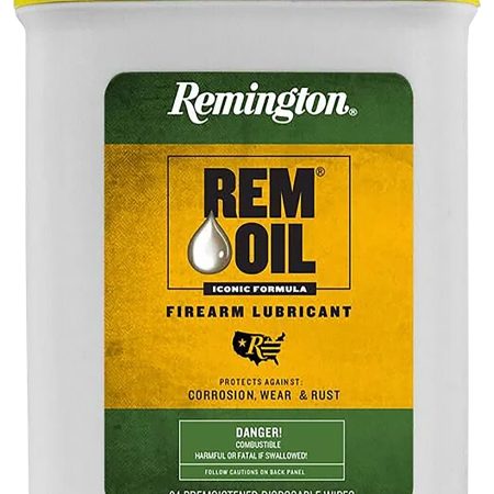 Remington Accessories 16325 Rem Oil  Cleans/Lubricates/Protects Wipes 24 Count