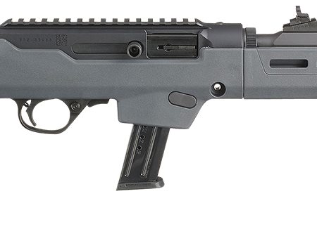 Ruger 19130 PC Carbine  9mm Luger 17+1 16.10" Threaded/Fluted Barrel, Type III Hard Coat Anodized Aluminum Alloy Receiver, Stealth Gray Magpul PC Backpacker Stock, Optics Ready