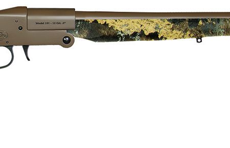 Charles Daly 930337 101  Full Size 410 Gauge Break Open 3" 1rd 26" Flat Dark Earth Cerakote Steel Barrel & Receiver, Fixed TrueTimber Prairie Synthetic Stock