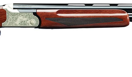Charles Daly 930331 202A  Compact 20 Gauge Break Open 3" 2rd 26" Blued Over/Under Vent Rib Barrel, Engraved Silver Aluminum Receiver, Fixed Walnut Stock, Right Hand