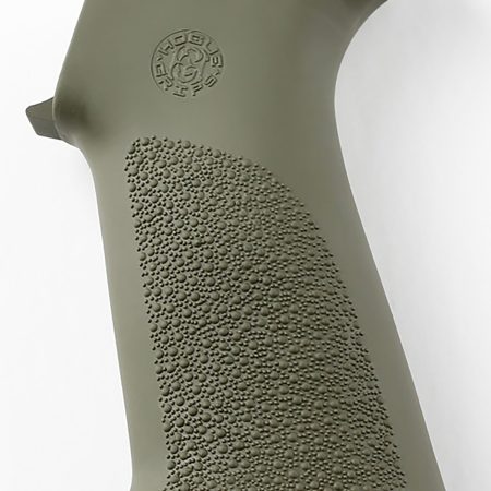 Hogue 15031 OverMolded Beavertail Made of Rubber With OD Green Cobblestone Finish for AR-15, M16