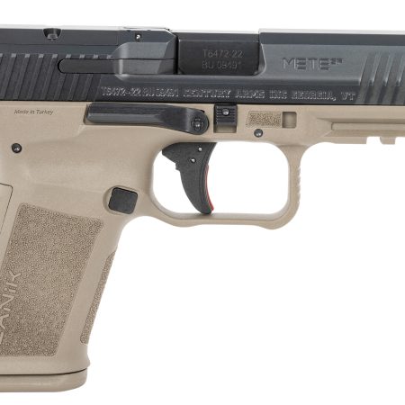 Canik HG7159N Mete SF Compact 9mm Luger 15+1, 4.19" Black Steel Barrel, Black Nitride Optic Ready/Serrated Slide, Flat Dark Earth Polymer Frame w/Beavertail & Picatinny Rail, Ambidextrous