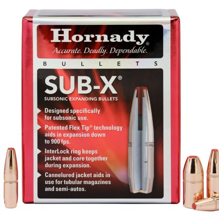 Hornady 3503 Sub-X 35 Cal 250 gr Subsonic eXpanding 100 Per Box/ 15 Case