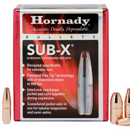 Hornady 45031 Sub-X 45 Cal 395 gr Subsonic eXpanding 50 Per Box/ 15 Case