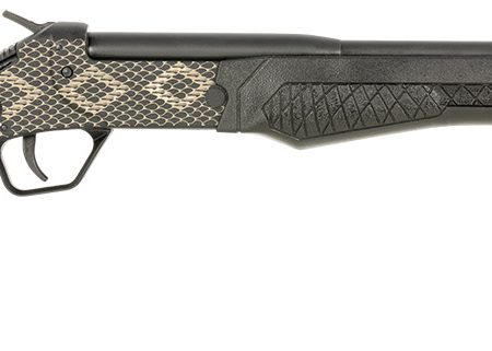 Rossi SSP1BKEN1 Tuffy Youth 410 Gauge with 18.50" Barrel, 1rd Capacity, Matte Black with Snakeskin Engraving Metal Finish & Black Fixed Thumbhole Stock Right Hand