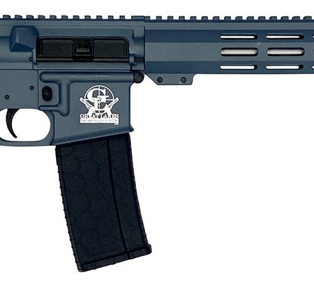 Great Lakes Firearms GL15223SSBLU AR-15  223 Wylde 30+1 16" Stainless Barrel, Blue Titanium Cerakote Receiver, Full Picatinny Rail,  Black Collapsible Stock, Polymer Grip