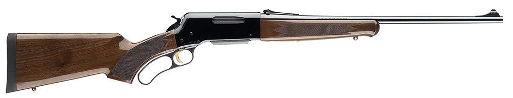 Browning 034009111 BLR Lightweight Full Size 243 Win 4+1 20" Blue Polished Sporter Barrel, Drilled & Tapped Black Polished Aluminum Receiver, Fixed w/Curved Grip Gloss Black Walnut Stock, Right Hand
