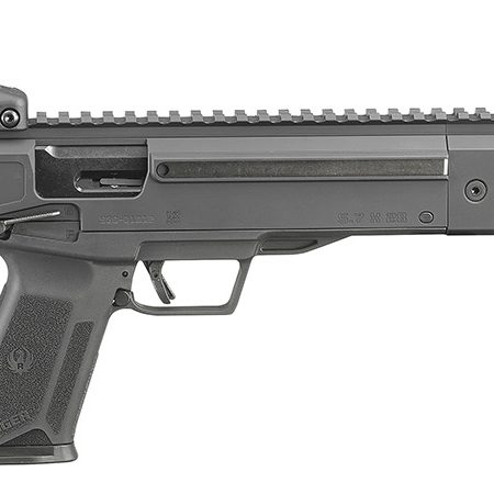 Ruger 19300 LC Carbine 5.7x28mm 16.25" Threaded Barrel 20+1, Black, Folding Stock, OEM Flip-Up Sights