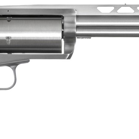 Magnum Research BFR45LC4106 BFR  SAO 45 Colt (LC) or 410 Gauge, 7.50" Vent Rib Barrel, 6rd Cylinder, Brushed Stainless Steel, Black Hogue Rubber Grip
