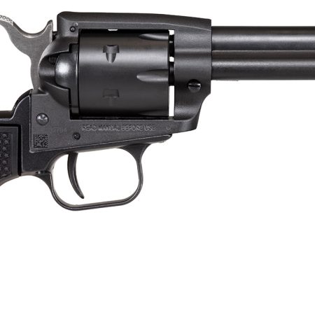 Heritage Mfg SRR22BS4PG Rough Rider 22 LR 6 Shot, 4.75" Black Satin Steel Barrel, Frame & Cylinder, Black Polymer Grip, Manual Thumb Safety, Exposed Hammer