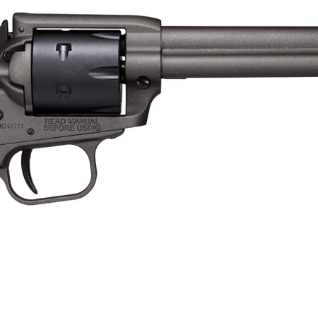 Heritage Mfg SRR22C6 Rough Rider  22 LR 6 Shot, 6.50" Tungsten Gray Cerakote Steel Barrel, Frame, Black Satin Cylinder, Black Polymer Grip, Hammer/Thumb Safety, Exposed Hammer