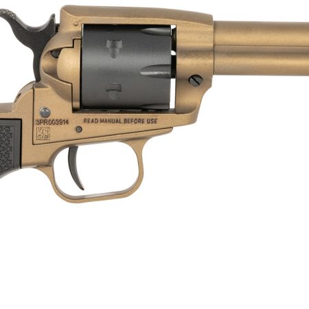 Heritage Mfg SRR22A4 Rough Rider  22 LR 6 Shot, 4.75" Burnt Bronze Cerakote Steel Barrel, Frame, Black Satin Cylinder, Black Polymer Grip, Hammer/Thumb Safety, Exposed Hammer