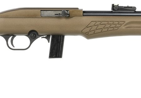 Rossi RS22L1811L RS22 Semi-Auto 22 LR 10+1 18" Black Barrel, Bronze Monte Carlo Stock/Rec, Fiber Optic Sights