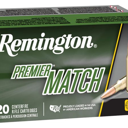 Remington Ammunition 27682 Premier Match 223Rem 52gr Boat Tail Hollow Point 20 Per Box/10 Case