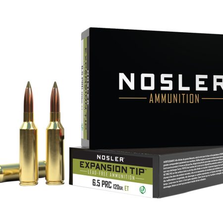 Nosler 40688 E-Tip 6.5PRC 120gr Spitzer E Tip Lead Free 20 Per Box/10 Case