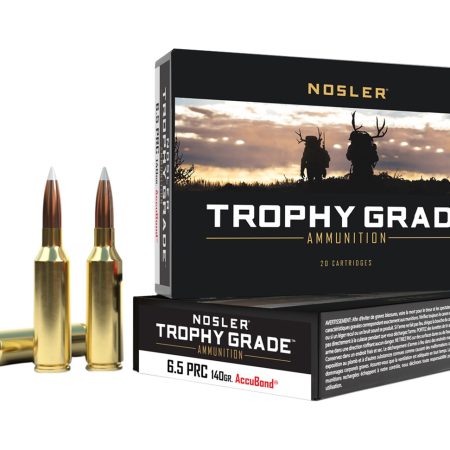 Nosler 61014 Trophy Grade  6.5PRC 140gr Nosler AccuBond 20 Per Box/10 Case