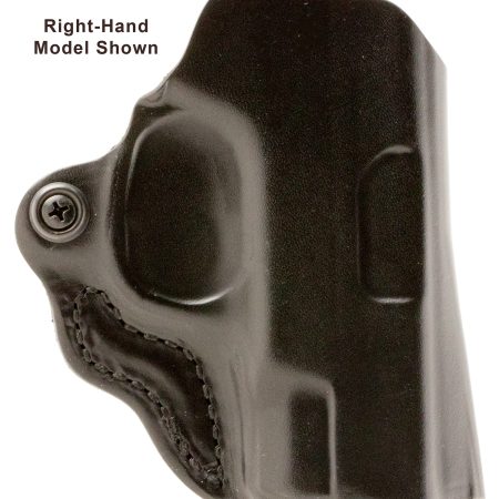 DeSantis Gunhide 019BB7WZ0 Mini Scabbard OWB Black Leather Belt Slide Fits Springfield Prodigy w/wo Red Dot Fits 4.25" Barrel Left Hand