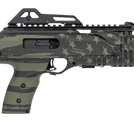 Hi-Point 995TSFLGOD 995TS Carbine 9mm Luger 16.50" 10+1, OD Green American Flag, Skeletonized Stock, Adjustable Sights