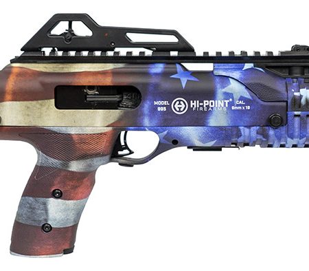 Hi-Point 995TSFLG 995TS Carbine 9mm Luger 16.50" 10+1, American Flag, Skeletonized Stock, Adjustable Sights