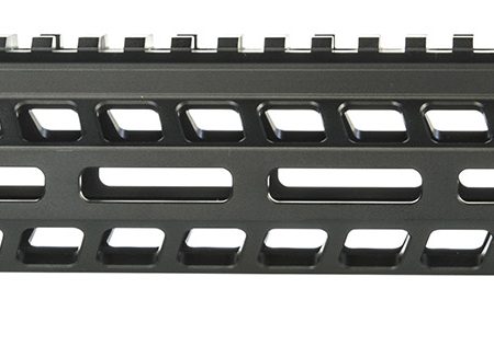 Geissele Automatics 05573B Super Modular Rail MK14 13.50" M-LOK, Black Aluminum for AR Platform, Barrel Nut Included