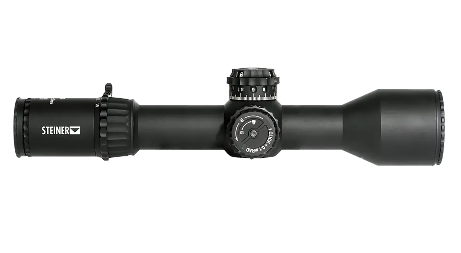 Steiner 5117 T6Xi Black 2.5-15x 50mm 34mm Tube Illuminated SCR Mil Reticle First Focal Plane